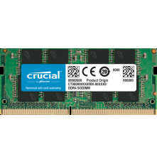 Оперативная память Crucial by Micron DDR4 8GB 3200MHz SO-DIMM  (PC4-25600) CL22 1.2V (Retail), 1 year