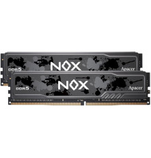 Оперативная память Apacer  DDR5  32GB  5600MHz DIMM NOX Black Gaming Memory (PC5-44800) CL40 1.25V (Retail) 2048*8  Kit (2x16GB) Heat Sink (Retail) (AH5U32G56C522MBAA-2)