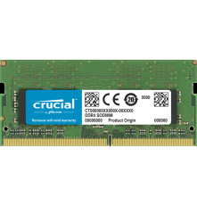 Оперативная память Crucial by Micron DDR4 32GB 3200MHz SO-DIMM  (PC4-25600) CL22 2Rx8 1.2V (Retail), 1 year