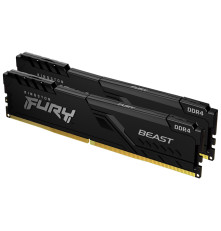 Оперативная память Kingston 32GB 3200MHz DDR4 CL16 DIMM (Kit of 2) 1Gx8 FURY Beast Black