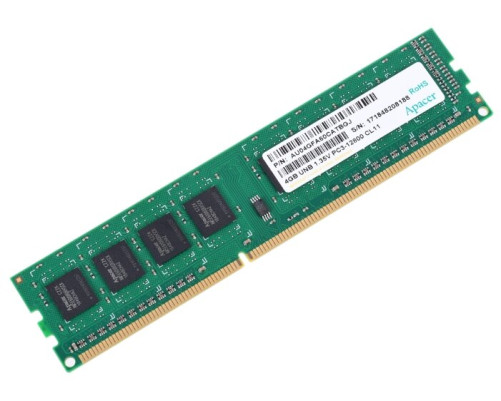 Оперативная память Apacer  DDR3  4GB  1600MHz DIMM (PC3-12800) CL11 1,35V (Retail) 512*8 (AU04GFA60CATBGJ/DG.04G2K.KAM)