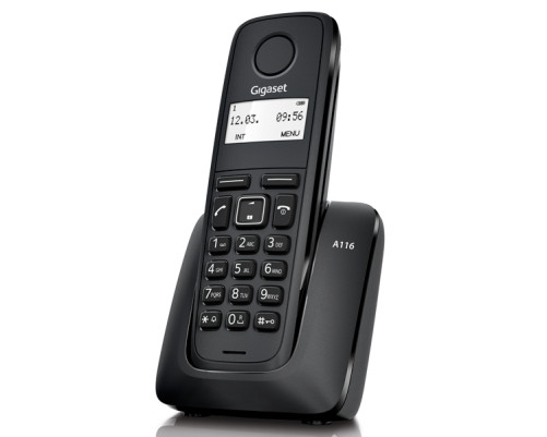 Телефон DECT GIGASET A116 RUS BLACK SYS