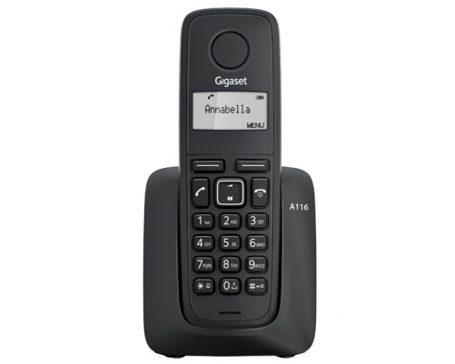 Телефон DECT GIGASET A116 RUS BLACK SYS