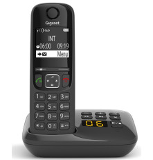 Телефон DECT GIGASET AS690A RUS BLACK SYS