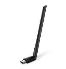 Адаптер Wi-Fi внешний TP-Link Archer T2U Plus, AC600, до 200 Мбит/с на 2,4 ГГц + до 433 Мбит/с на 5 ГГц, 1 внешняя антенна с высоким коэффициентом усиления, USB 2.0