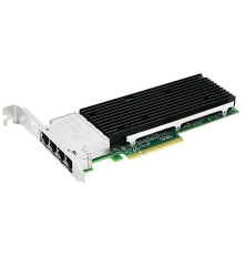 Сетевая карта внутренняя LR-Link NIC PCIe 3.0 x8, 4 x 10G, Base-T, Intel XL710 chipset (FH+LP)