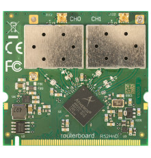 Адаптер Wi-Fi внутренний MikroTik 802.11a/b/g/n High Power Dual Band MiniPCI card with MMCX connectors