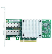 Сетевая карта внутренняя LR-Link NIC PCIe 3.0 x8, 2 x 10G SFP+, Intel XL710 chipset (FH+LP)