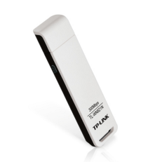 Адаптер Wi-Fi внешний TP-Link TL-WN821N, N300 Wi-Fi, до 300 Мбит/с на 2,4 ГГц, USB 2.0, кнопка WPS