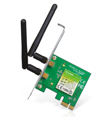 Адаптер Wi-Fi внутренний TP-Link TL-WN881ND, N300 PCI Express, до 300 Мбит/с на 2,4 ГГц, 2 внешние антенны с высоким коэффициентом усиления