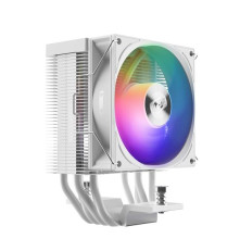 Вентилятор для процессора PCCooler R400 ARGB WH S115X/1200/1700/AM4/AM5 (TDP 180W, 90mm ARGB Fan, 4 тепловые трубки 6мм, 650-2200RPM, 28,3dBa)