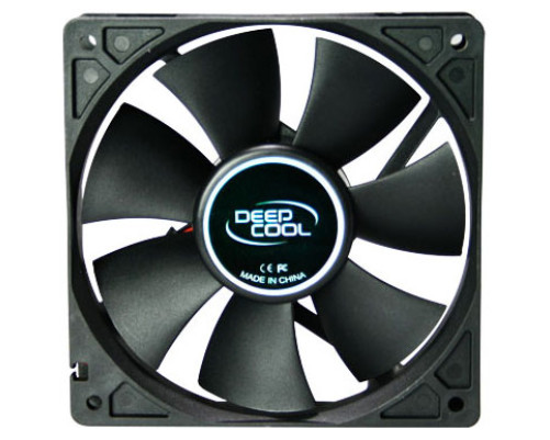 Вентилятор для корпуса DEEPCOOL Xfan120 120x120x25мм (пит. от мат.платы и БП, черный, 1300об/мин)  Retail blister