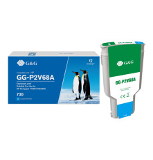 Картридж Cartridge G&G 730 для DJ T1600/T1700/T2600, голубой (300мл)