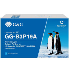 Картридж Cartridge G&G 727 для DJ T920/T1500/T2500/T930/T1530/T2530, голубой (130мл)