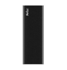 Внешний накопитель SSD Netac Z SLIM Black 1TB USB 3.2 Gen 2 Type-C External SSD, R/W up to 550MB/480MB/s,with USB-C to USB-A cable and USB-A to USB-C adapter