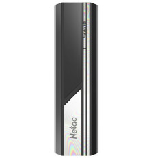 Внешний накопитель SSD Netac ZX10 2TB USB 3.2 Gen 2 Type-C External SSD, R/W up to 1050/1050MB/s, with USB C to A cable and 10Gbps USB C to C cable