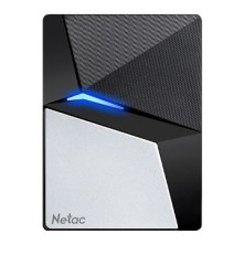 Внешний накопитель SSD Netac Z7S 2TB USB 3.2 Gen 2 Type-C External SSD, R/W up to 550MB/480MB/s,with USB-C to USB-A cable and USB-A to USB-C adapter