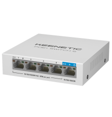 Коммутатор Keenetic PoE+ Switch 5 (KN-4610), (L2) 5x1Гбит/с 4PoE+ 60W