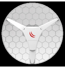 Точка доступа MikroTik LHG 60G (60GHz antenna, 802.11ad wireless, four core 716MHz CPU, 256MB RAM, 1x Gigabit LAN, RouterOS L3, POE, PSU) for use as CPE in Point -to-Multipoint setups for connections up to 800m