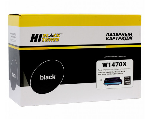 Картридж Hi-Black (HB-W1470X) для HP LaserJet Enterprise M610dn/611dn/612dn/MFP M634/635, (25200 стр.)