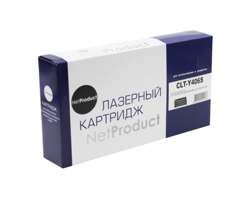 Тонер-картридж NetProduct (N-CLT-Y406S) для Samsung CLP-360/365/368/CLX-3300/3305, желтый (1000 стр.)