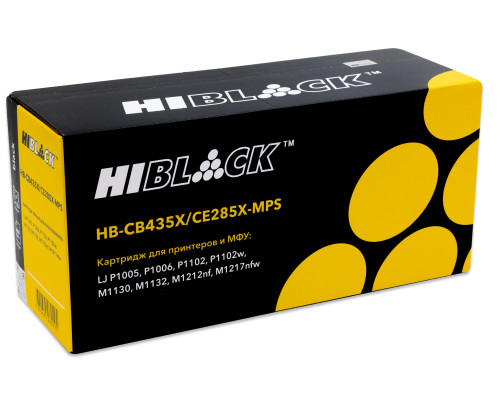 Картридж Hi-Black (HB-CE285X-MPS) для HP LJ Pro P1102/P1120W/M1212nf/M1132MFP/Canon 725, (6000 стр.)