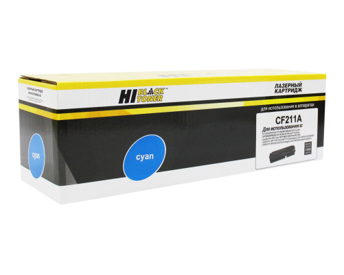 Картридж Hi-Black (HB-CF211A) для HP CLJ Pro 200 M251/MFPM276, №131A, голубой (1800 стр.)