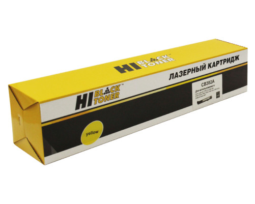 Тонер-картридж Hi-Black (HB-CB382A) для HP CLJ CP6015dn/CM6030/6040MFP, Восстанов, желтый (21000 стр.)