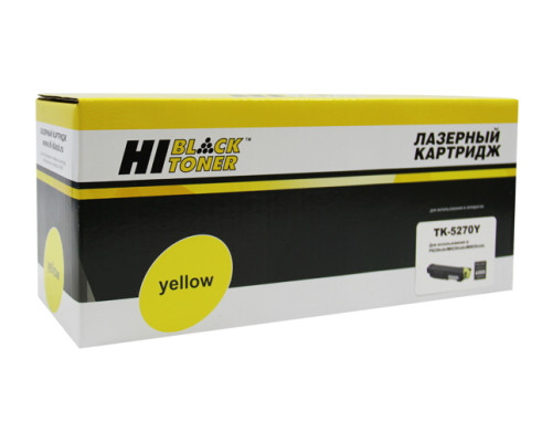 Тонер-картридж Hi-Black (HB-TK-5270Y) для Kyocera M6230cidn/M6630/P6230cdn, желтый (6000 стр.)