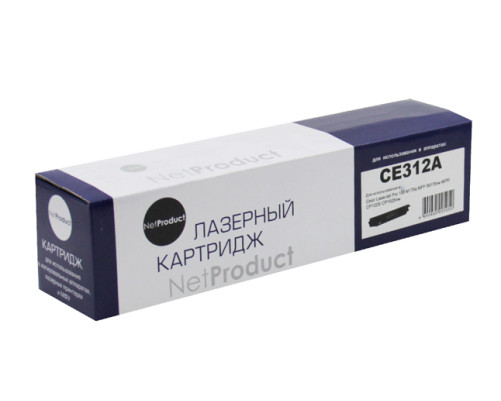 Тонер-картридж NetProduct для HP CLJ CP1025/1025nw/Pro M175, желтый (1000 стр.)
