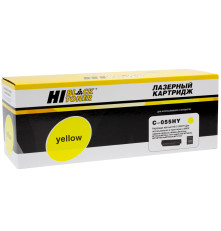 Картридж Hi-Black (HB-№055H Y) Canon i-Sensys LBP663Cdw/664Cx/MF742Cdw/744Cdw/746Cx, желтый (5900 стр.) без чипа