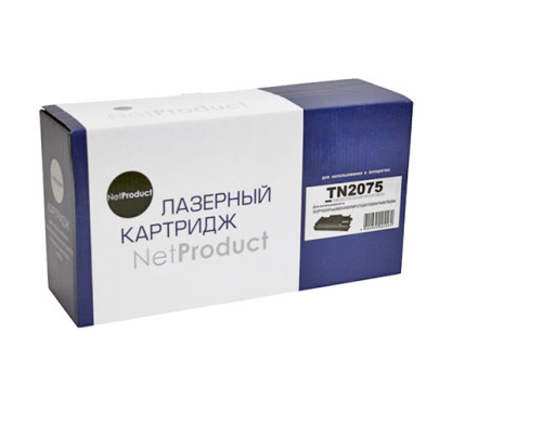 Тонер-картридж NetProduct (N-TN-2075) для Brother HL-2030/2040/2070/7010/7420/7820, (2500 стр.)