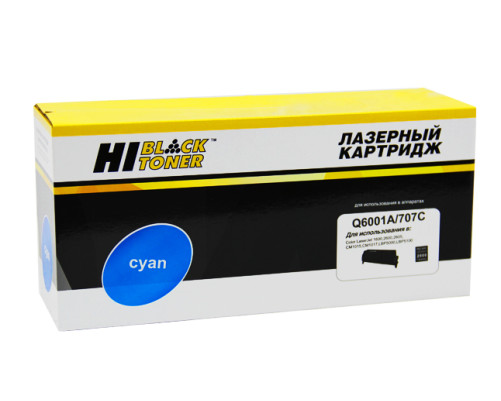 Картридж Hi-Black (HB-Q6001A) для HP CLJ 1600/2600/2605, Восстановленный, голубой (2000 стр.)