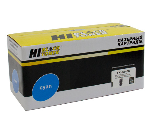 Тонер-картридж Hi-Black (HB-TK-5240C) для Kyocera P5026cdn/M5526cdn, голубой (3000 стр.)