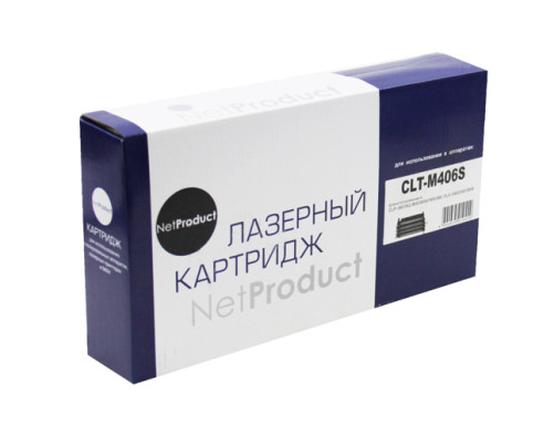 Тонер-картридж NetProduct (N-CLT-M406S) для Samsung CLP-360/365/368/CLX-3300/3305, пурпурный (1000 стр.)