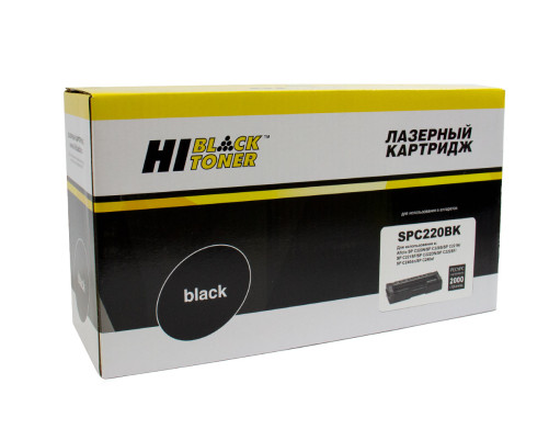 Картридж Hi-Black (HB-SPC220Bk) для Ricoh Aficio SPC220DN/C221DN/C222SF/C240DN, черный (2000 стр.)