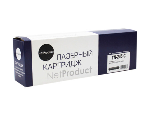 Тонер-картридж NetProduct (N-TN-245C) для Brother HL-3140CW/3150CDW/3170CDW, голубой (2200 стр.)