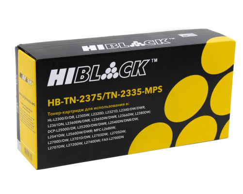 Тонер-картридж Hi-Black (HB-TN-2375/TN-2335-MPS) для Brother HL-L2300/2305/2320/2340/2360, (10000 стр.)