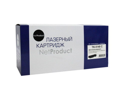 Тонер-картридж NetProduct (N-TK-5140C) для Kyocera ECOSYS M6030cdn/M6530cdn, голубой (5000 стр.)