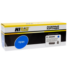 Картридж Hi-Black (HB-№055H C) Canon i-Sensys LBP663Cdw/664Cx/MF742Cdw/744Cdw/746Cx, голубой (5900 стр.) без чипа
