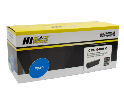 Картридж Hi-Black (HB-№040H C) для Canon LBP-710/710CX/712/712CX, голубой (10000 стр.)
