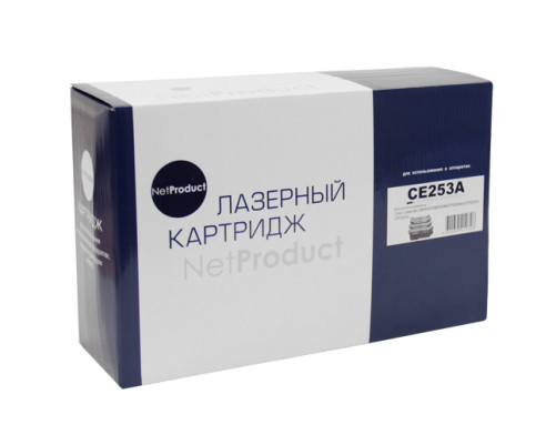 Картридж NetProduct для HP CLJ CP3525/CM3530, Восстановленный, пурпурный (7000 стр.)