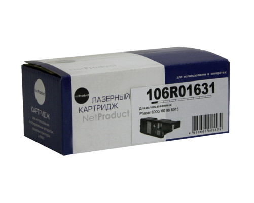 Тонер-картридж NetProduct для Xerox Phaser 6000/6010/WC6015, голубой (1000 стр.)