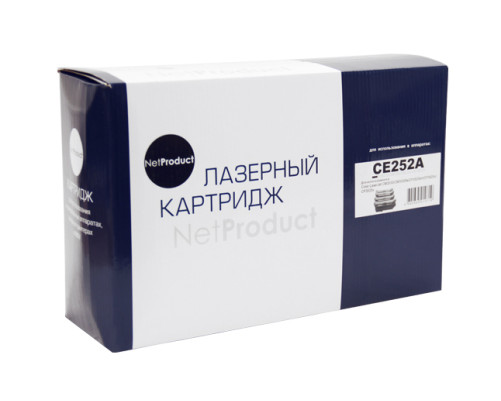 Картридж NetProduct для HP CLJ CP3525/CM3530, Восстановленный, желтый (7000 стр.)