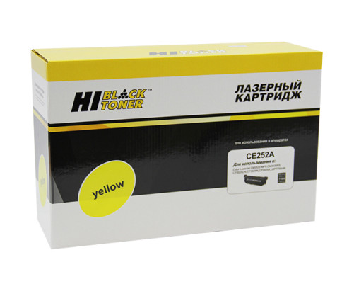 Картридж Hi-Black (HB-CE252A) для HP CLJ CP3525/CM3530, восстановленный, желтый (7000 стр.)
