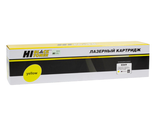 Тонер-картридж Hi-Black (HB-№034 Y) для Canon iR Adv C1225/C1225iF/MF810/820, желтый (7300 стр.)