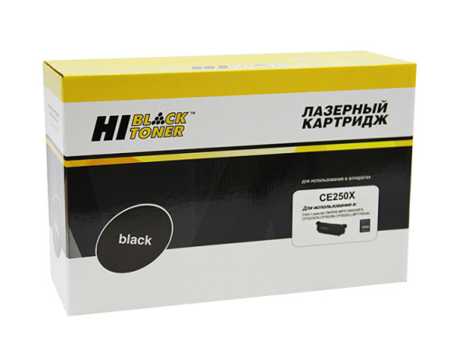 Картридж Hi-Black (HB-CE250X) для HP CLJ CP3525/CM3530, восстановленный, черный (10500 стр.)