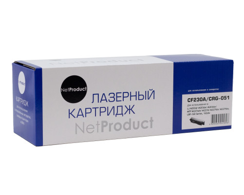 Тонер-картридж NetProduct (N-CF230A/051) для HP LJ Pro M203/MFP M227/LBP162dw/MF 264dw/267dw, (1600 стр.)
