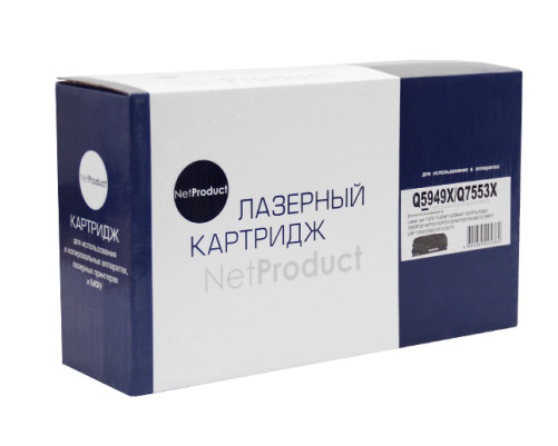 Картридж NetProduct (N-Q5949X/Q7553X) для HP LJ P2015/1320/3390/3392, Универсальный, (7000 стр.)