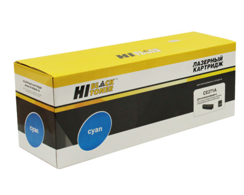 Картридж Hi-Black (HB-CE271A) для HP CLJ CP5520/5525/Enterprise M750, Восстанов, голубой (15000 стр.)